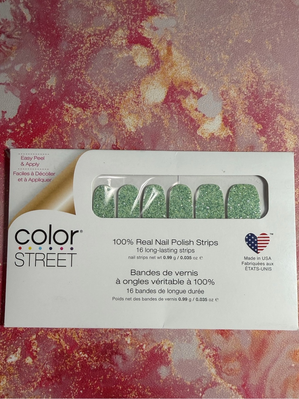 Color Street Hint of Mint Nail Polish Strips